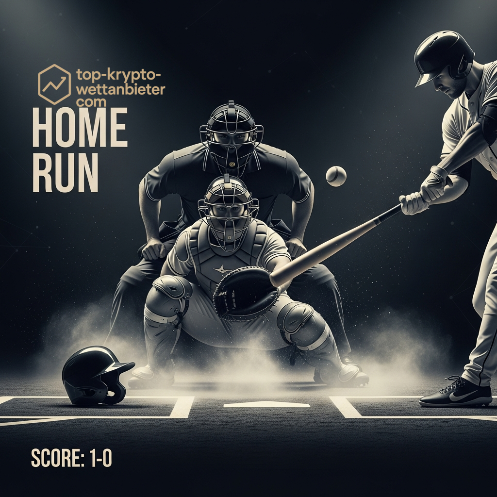 Eine dramatische Nachtspielszenze mit einer 'HOME RUN'-Anzeige, die einen Schlüsselmoment in einem Spiel hervorhebt, der für den Spielplan der WM 2026 relevant ist.